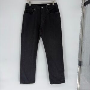 Aviator Best Travel Jeans Jet Black Straight Leg Jeans Sz 29 Womens